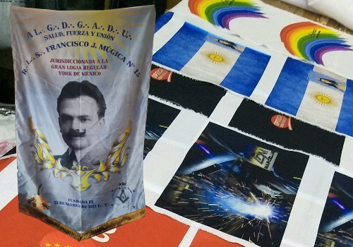 Estandarte en tela sublimada